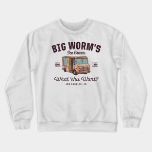 big worm ice cream Crewneck Sweatshirt